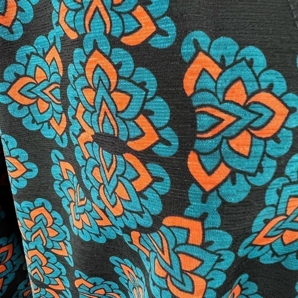 LULAROE orange & blue bohemian patterned duster size small - Picture 8 of 12